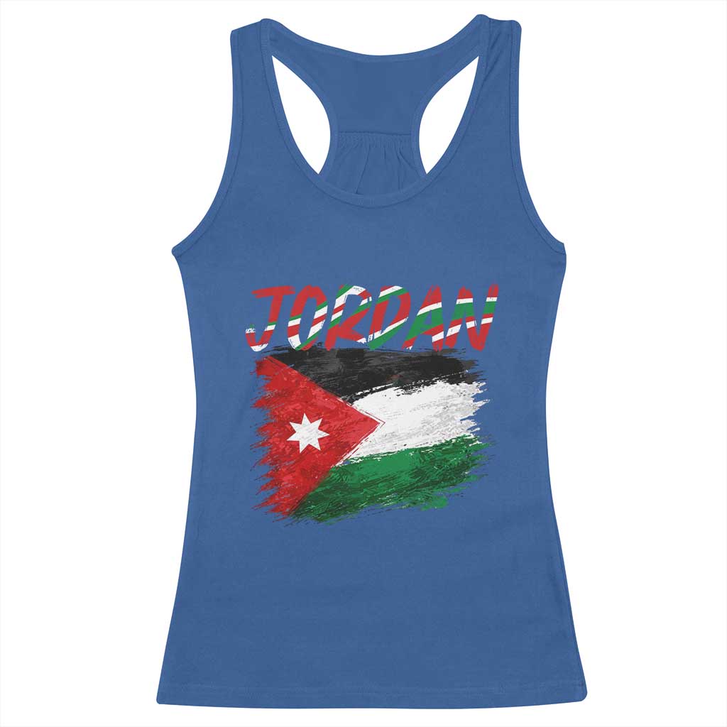 Vintage Jordan Pride Racerback Tank Top Proud Jordanian Roots Gift