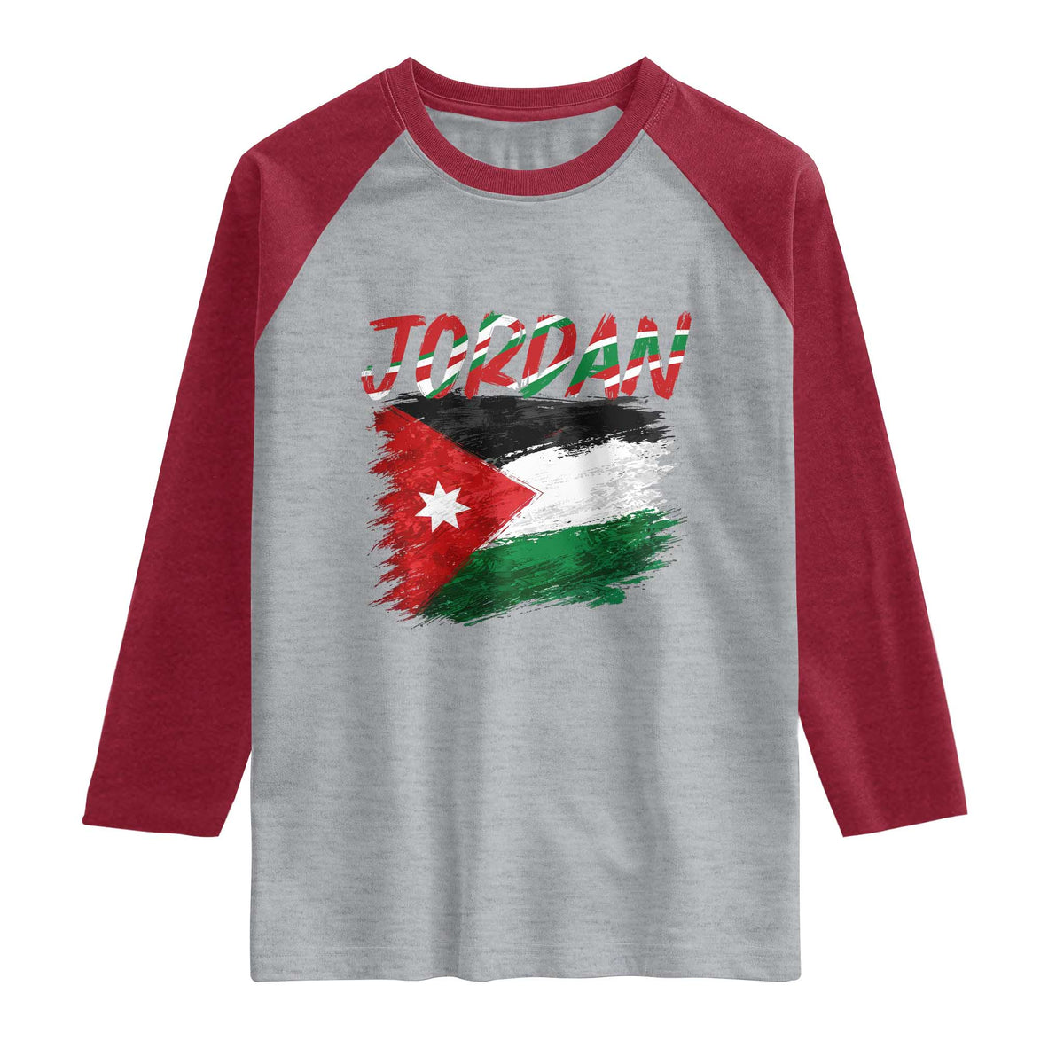 Vintage Jordan Pride Raglan Shirt Proud Jordanian Roots Gift