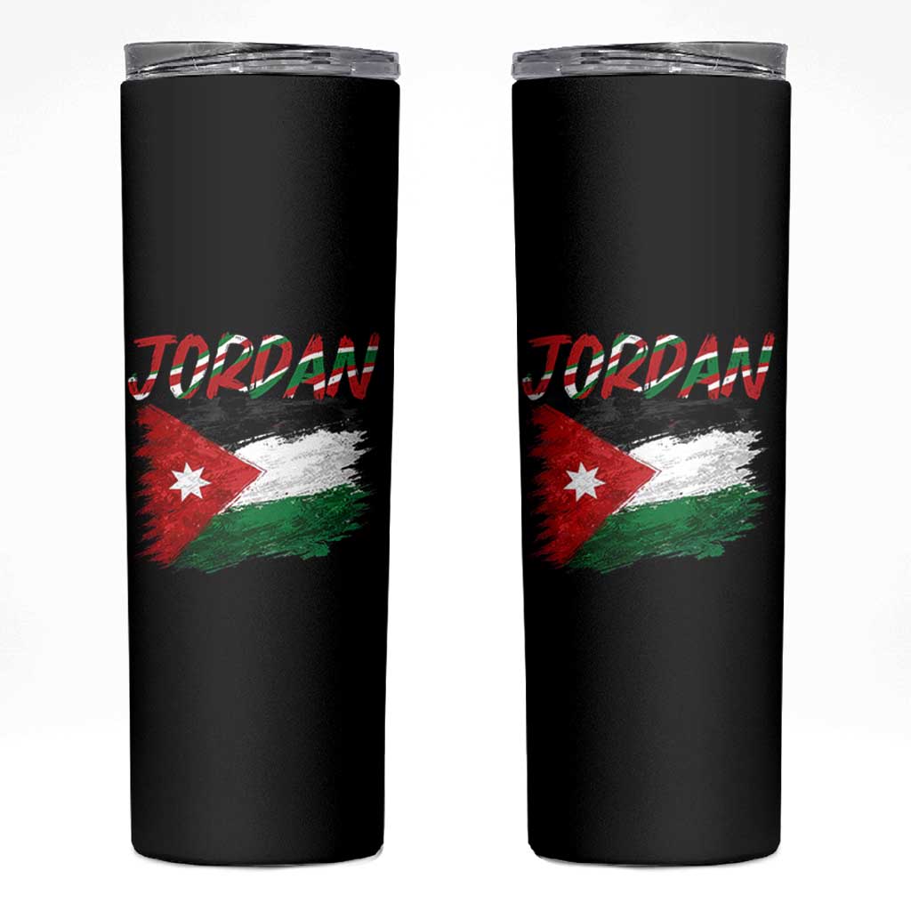 Vintage Jordan Pride Skinny Tumbler Proud Jordanian Roots Gift