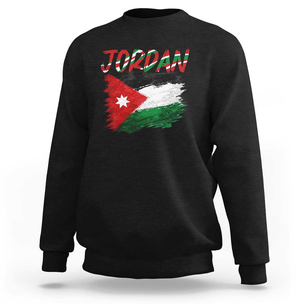 Vintage Jordan Pride Sweatshirt Proud Jordanian Roots Gift