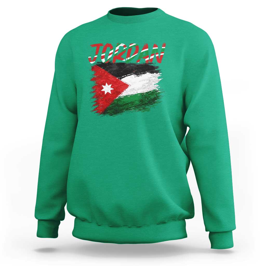 Vintage Jordan Pride Sweatshirt Proud Jordanian Roots Gift