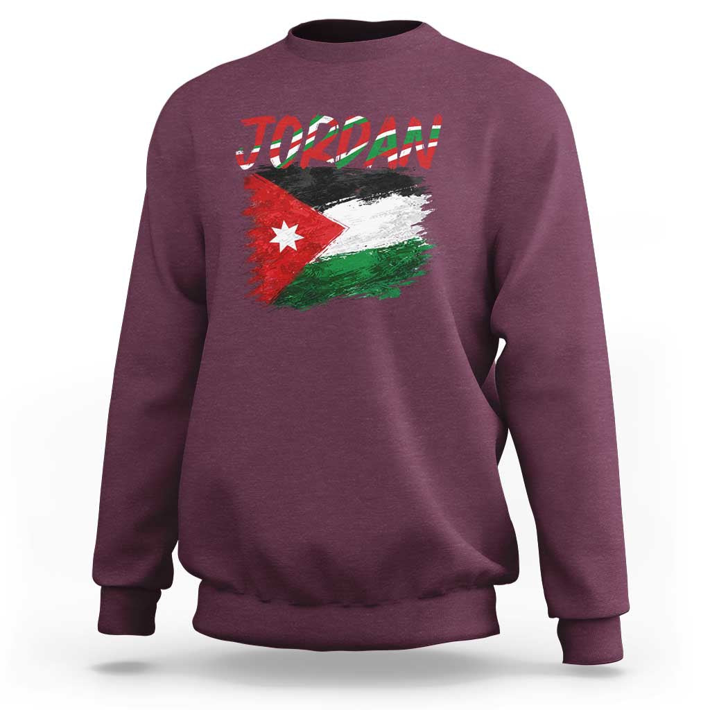 Vintage Jordan Pride Sweatshirt Proud Jordanian Roots Gift