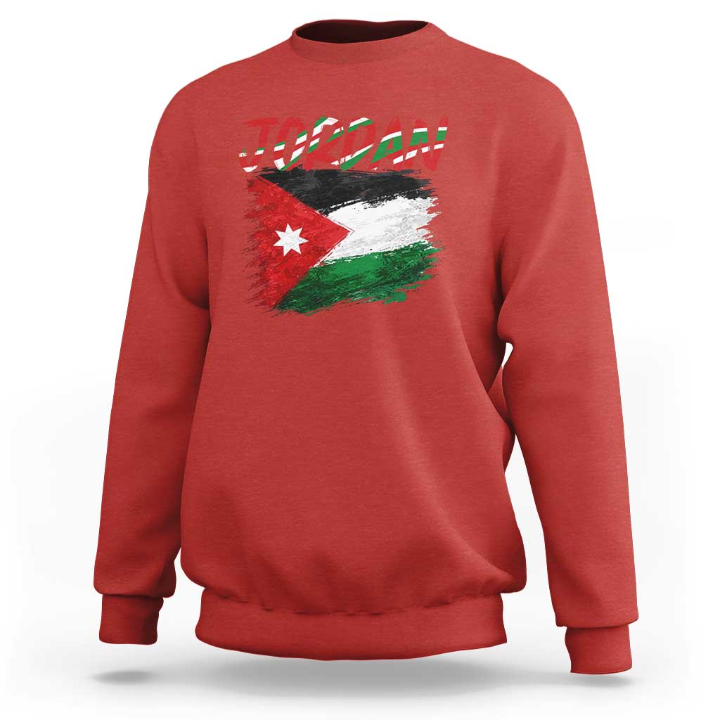 Vintage Jordan Pride Sweatshirt Proud Jordanian Roots Gift