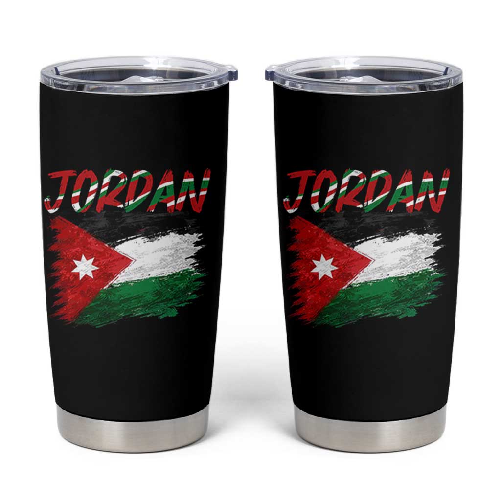 Vintage Jordan Pride Tumbler Cup Proud Jordanian Roots Gift