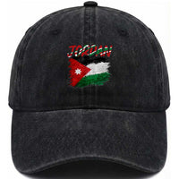 Vintage Jordan Pride Washed Cotton Baseball Cap Proud Jordanian Roots Gift