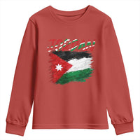 Vintage Jordan Pride Youth Sweatshirt Proud Jordanian Roots Gift