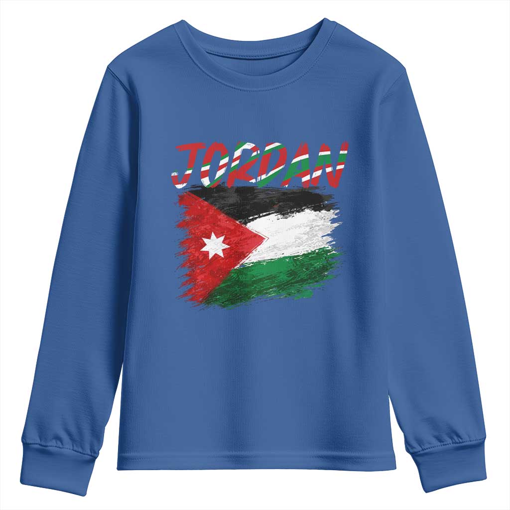 Vintage Jordan Pride Youth Sweatshirt Proud Jordanian Roots Gift