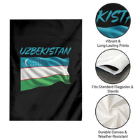 Vintage Uzbekistan Flag Garden Flag Proud Uzbek Roots Gift