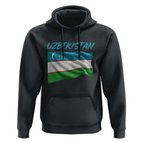 Vintage Uzbekistan Flag Hoodie Proud Uzbek Roots Gift