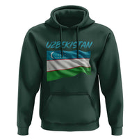 Vintage Uzbekistan Flag Hoodie Proud Uzbek Roots Gift