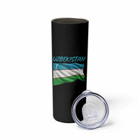 Vintage Uzbekistan Flag Skinny Tumbler Proud Uzbek Roots Gift