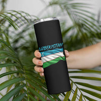 Vintage Uzbekistan Flag Skinny Tumbler Proud Uzbek Roots Gift