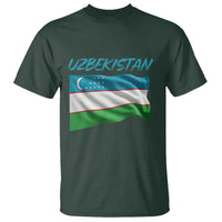 Vintage Uzbekistan Flag T Shirt Proud Uzbek Roots Gift