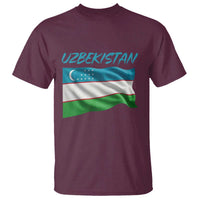 Vintage Uzbekistan Flag T Shirt Proud Uzbek Roots Gift