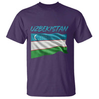 Vintage Uzbekistan Flag T Shirt Proud Uzbek Roots Gift