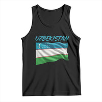 Vintage Uzbekistan Flag Tank Top Proud Uzbek Roots Gift