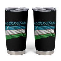 Vintage Uzbekistan Flag Tumbler Cup Proud Uzbek Roots Gift