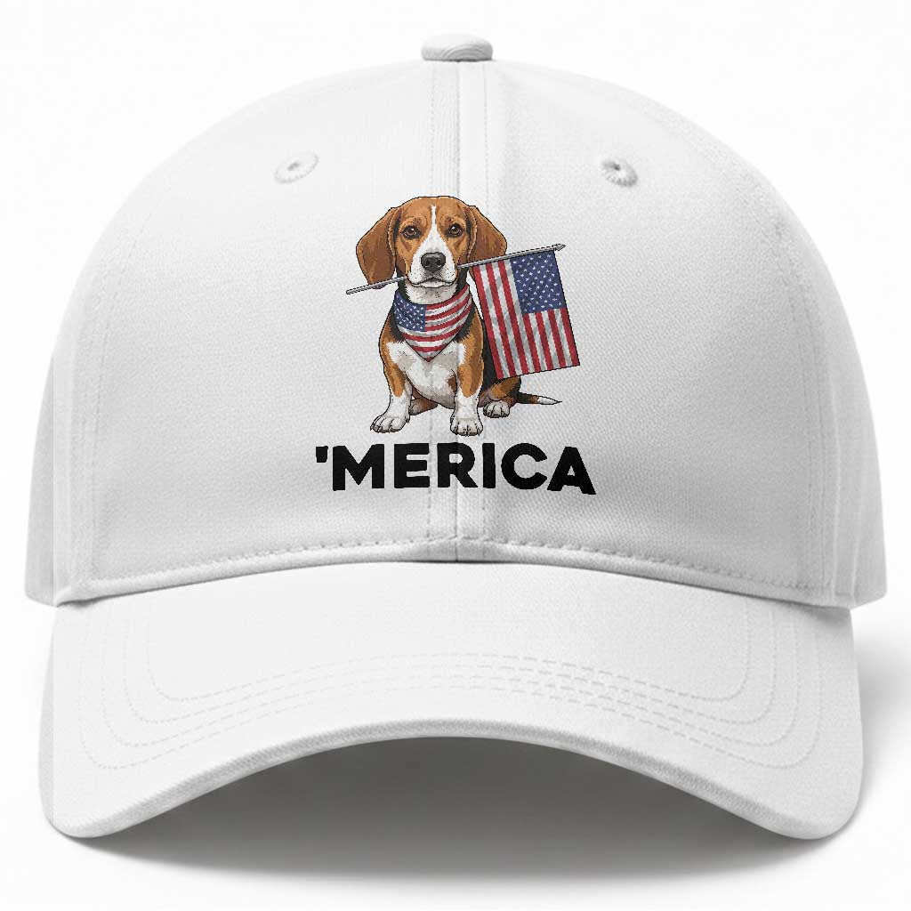 Patriotic Beagle Lover 4th Of July Dog Baseball Cap Merica Pride