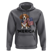 Patriotic Beagle Lover 4th Of July Dog Hoodie Merica Pride