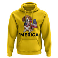 Patriotic Beagle Lover 4th Of July Dog Hoodie Merica Pride