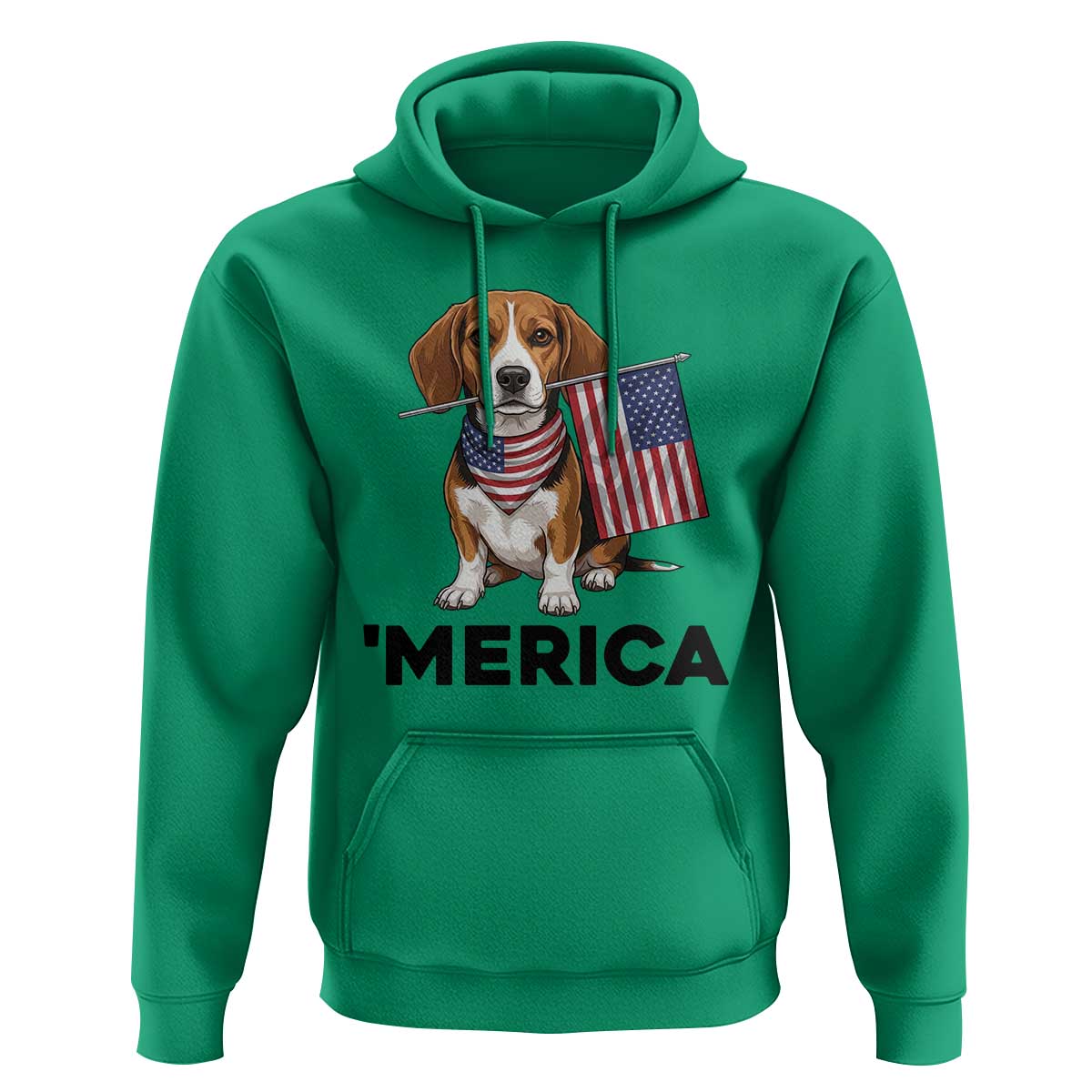 Patriotic Beagle Lover 4th Of July Dog Hoodie Merica Pride