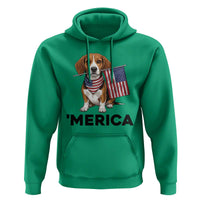 Patriotic Beagle Lover 4th Of July Dog Hoodie Merica Pride