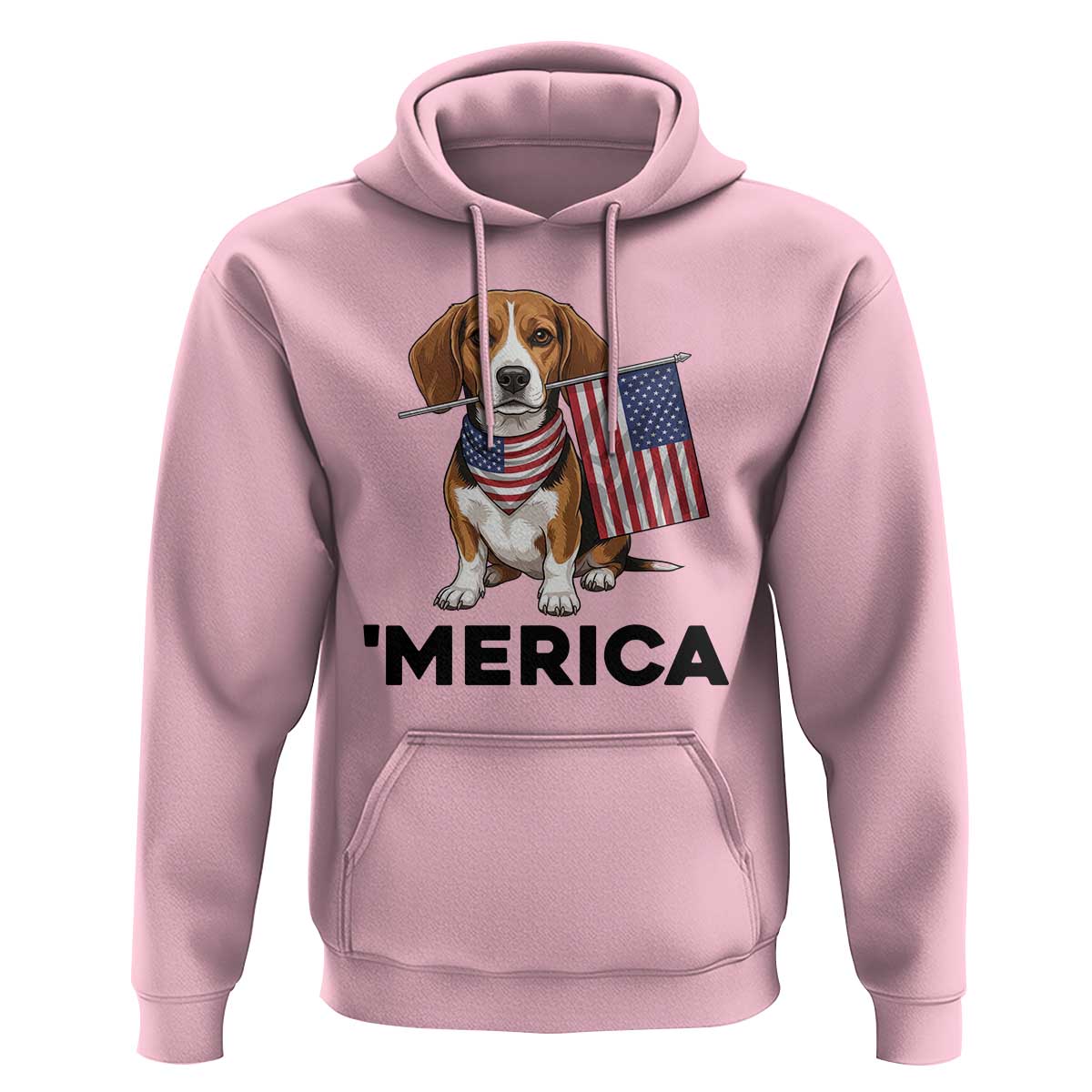 Patriotic Beagle Lover 4th Of July Dog Hoodie Merica Pride