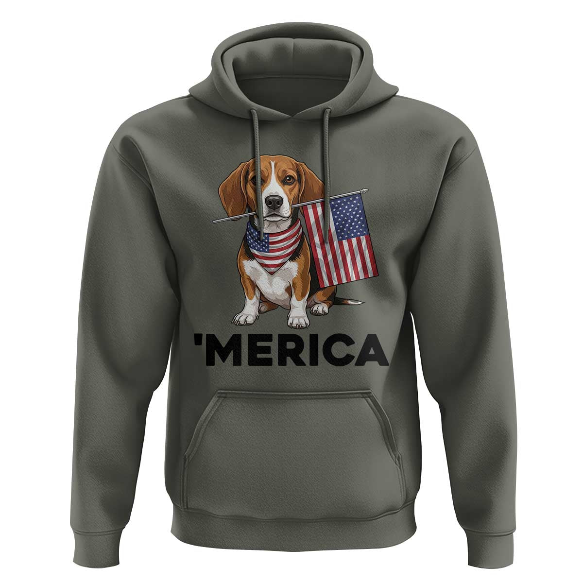 Patriotic Beagle Lover 4th Of July Dog Hoodie Merica Pride