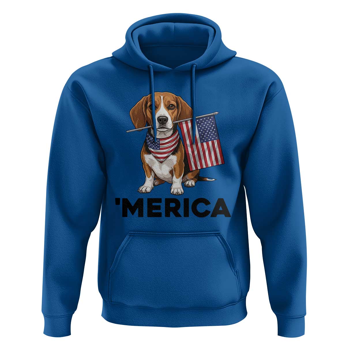 Patriotic Beagle Lover 4th Of July Dog Hoodie Merica Pride