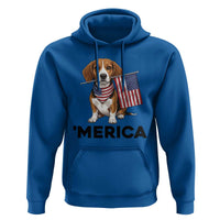 Patriotic Beagle Lover 4th Of July Dog Hoodie Merica Pride