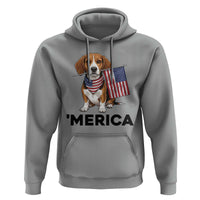 Patriotic Beagle Lover 4th Of July Dog Hoodie Merica Pride