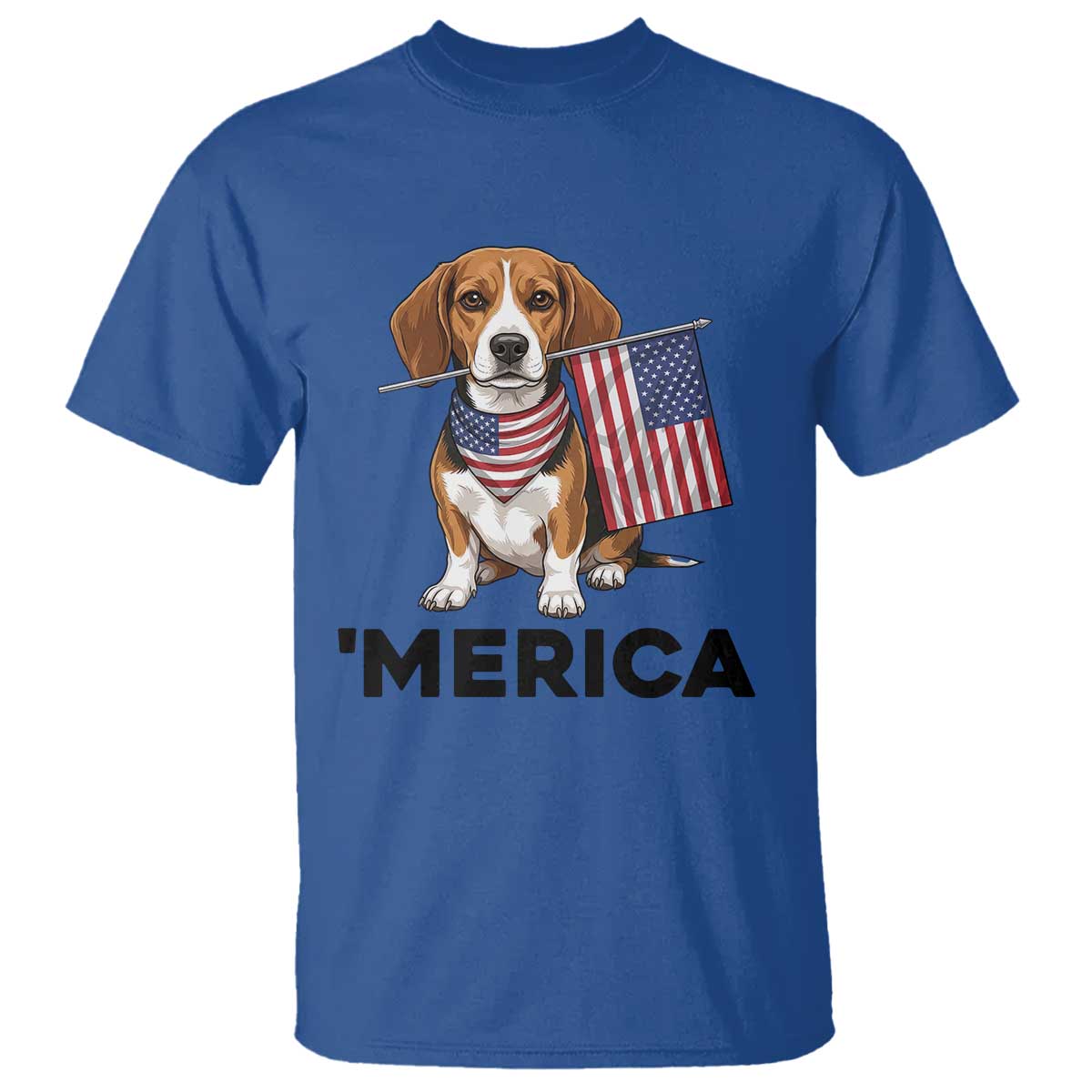 Patriotic Beagle Lover 4th Of July Dog T Shirt Merica Pride