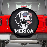 Funny Merica Beagle Lover 4th Of July Spare Tire Cover Patriotic Dog Gift