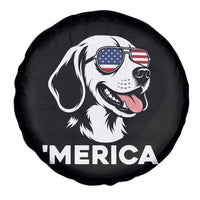 Funny Merica Beagle Lover 4th Of July Spare Tire Cover Patriotic Dog Gift