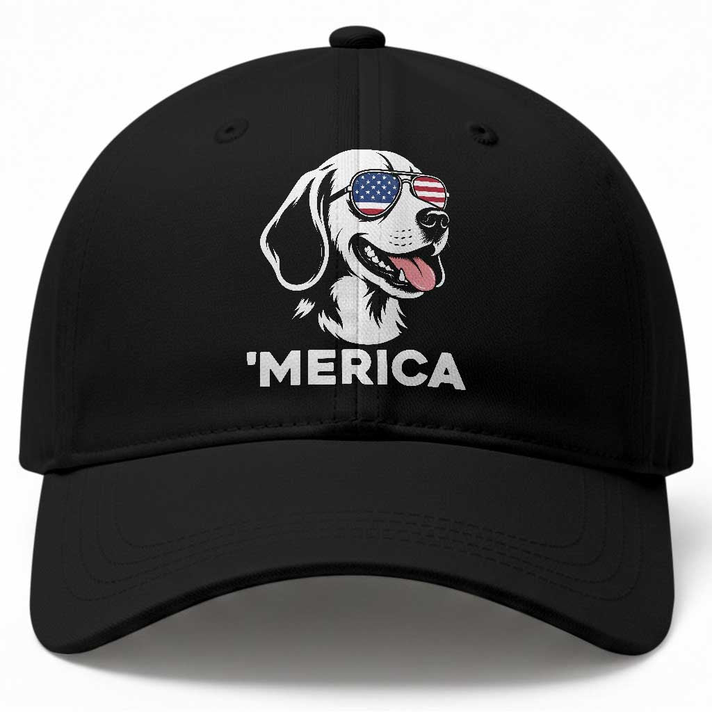 Funny Merica Beagle Lover 4th Of July Baseball Cap Patriotic Dog Gift