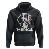 Funny Merica Beagle Lover 4th Of July Hoodie Patriotic Dog Gift