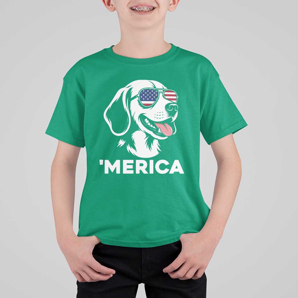 Funny Merica Beagle Lover 4th Of July T Shirt For Kid Patriotic Dog Gift