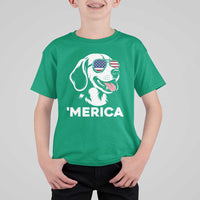 Funny Merica Beagle Lover 4th Of July T Shirt For Kid Patriotic Dog Gift