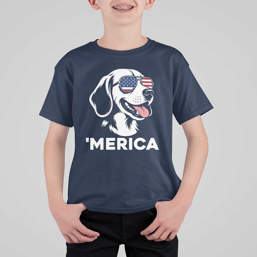 Funny Merica Beagle Lover 4th Of July T Shirt For Kid Patriotic Dog Gift