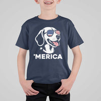Funny Merica Beagle Lover 4th Of July T Shirt For Kid Patriotic Dog Gift