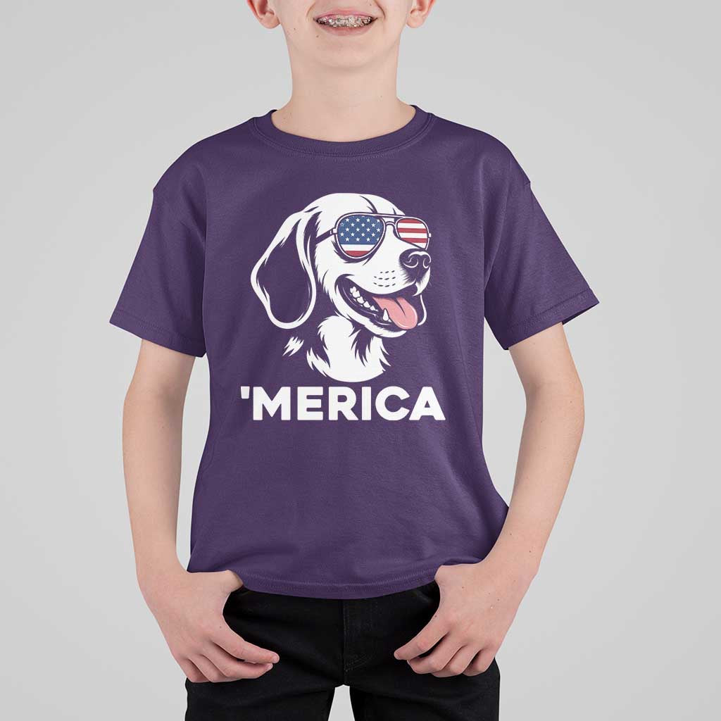 Funny Merica Beagle Lover 4th Of July T Shirt For Kid Patriotic Dog Gift