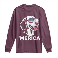 Funny Merica Beagle Lover 4th Of July Long Sleeve Shirt Patriotic Dog Gift