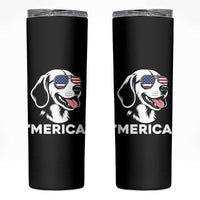 Funny Merica Beagle Lover 4th Of July Skinny Tumbler Patriotic Dog Gift