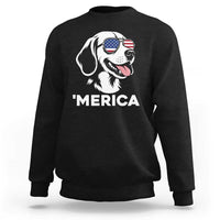 Funny Merica Beagle Lover 4th Of July Sweatshirt Patriotic Dog Gift