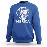 Funny Merica Beagle Lover 4th Of July Sweatshirt Patriotic Dog Gift