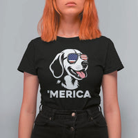 Funny Merica Beagle Lover 4th Of July T Shirt For Women Patriotic Dog Gift