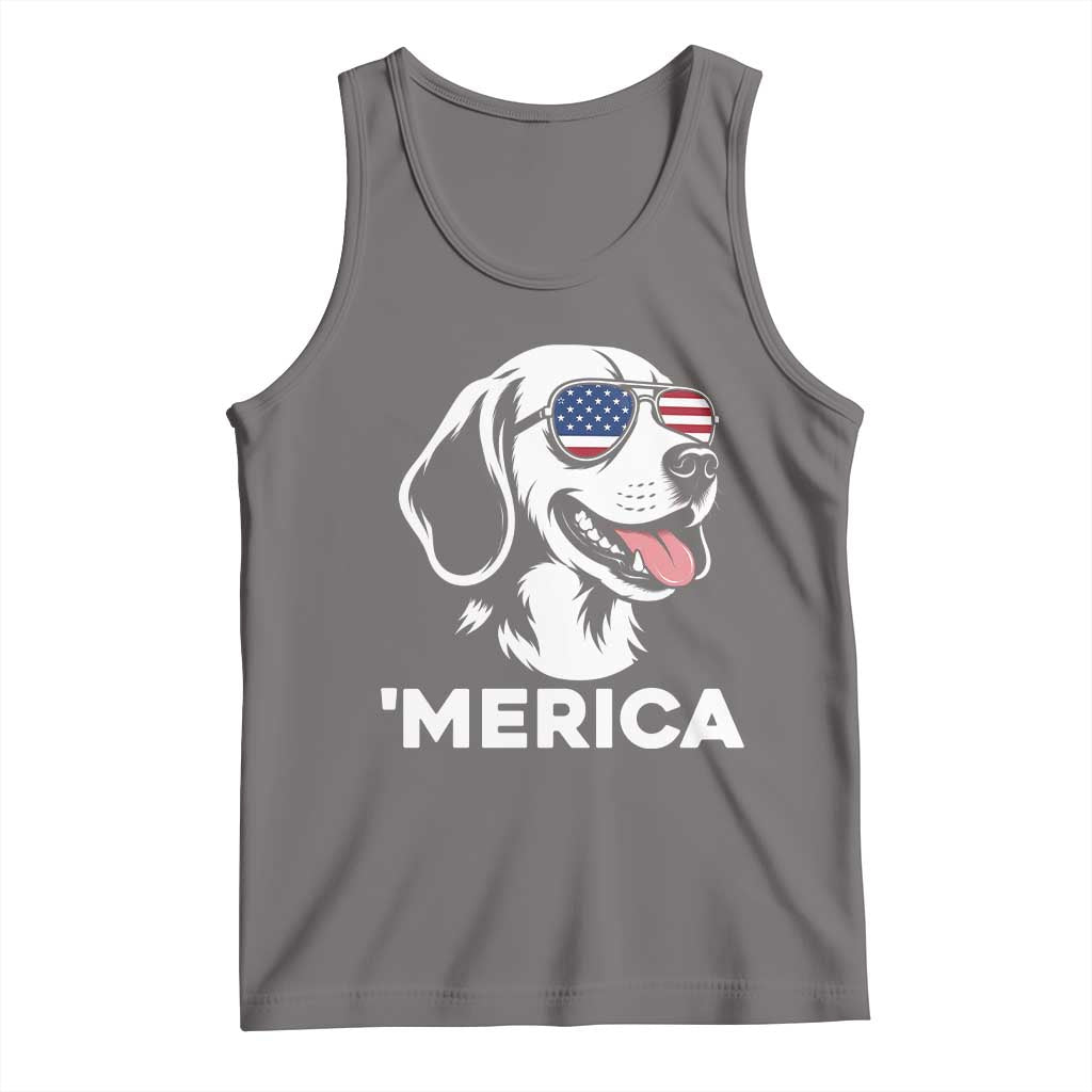 Funny Merica Beagle Lover 4th Of July Tank Top Patriotic Dog Gift