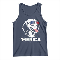 Funny Merica Beagle Lover 4th Of July Tank Top Patriotic Dog Gift