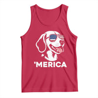 Funny Merica Beagle Lover 4th Of July Tank Top Patriotic Dog Gift
