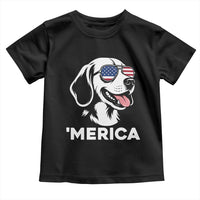 Funny Merica Beagle Lover 4th Of July Toddler T Shirt Patriotic Dog Gift